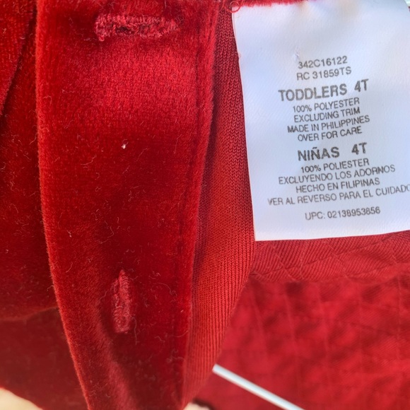 Ninas 4T Girls Toddler Christmas Dress - Picture 4 of 4